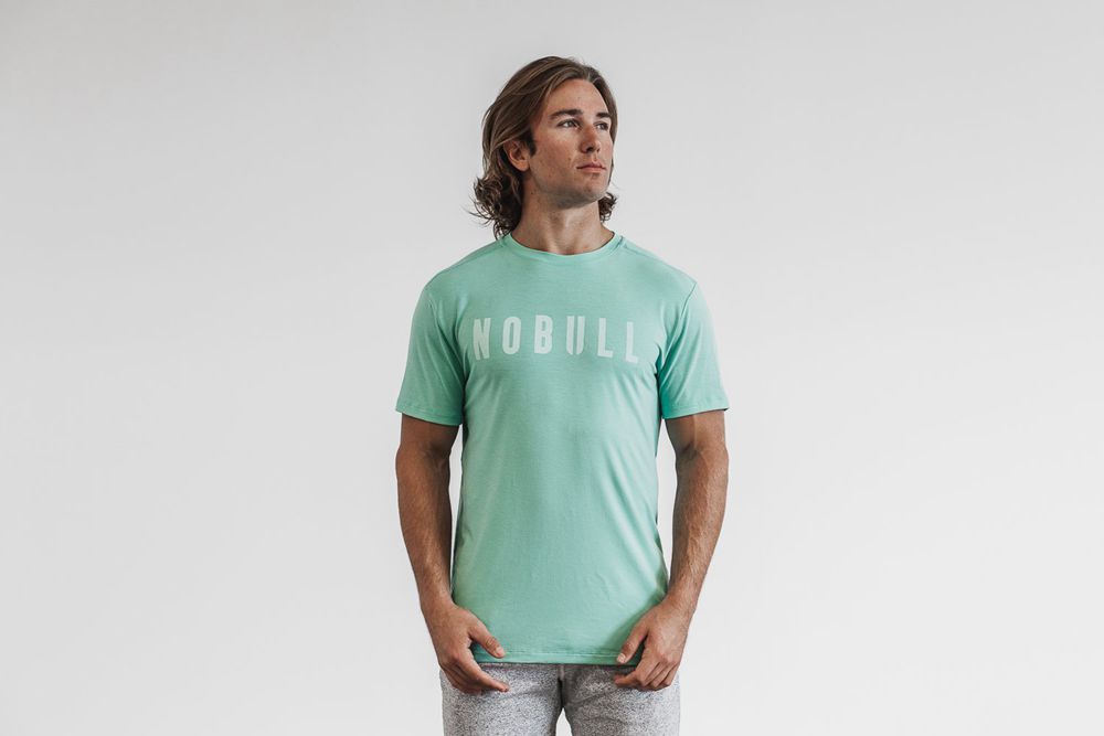 T-Shirts NOBULL Homme Turquoise - NOBULL,France (9675-FEJWZ)